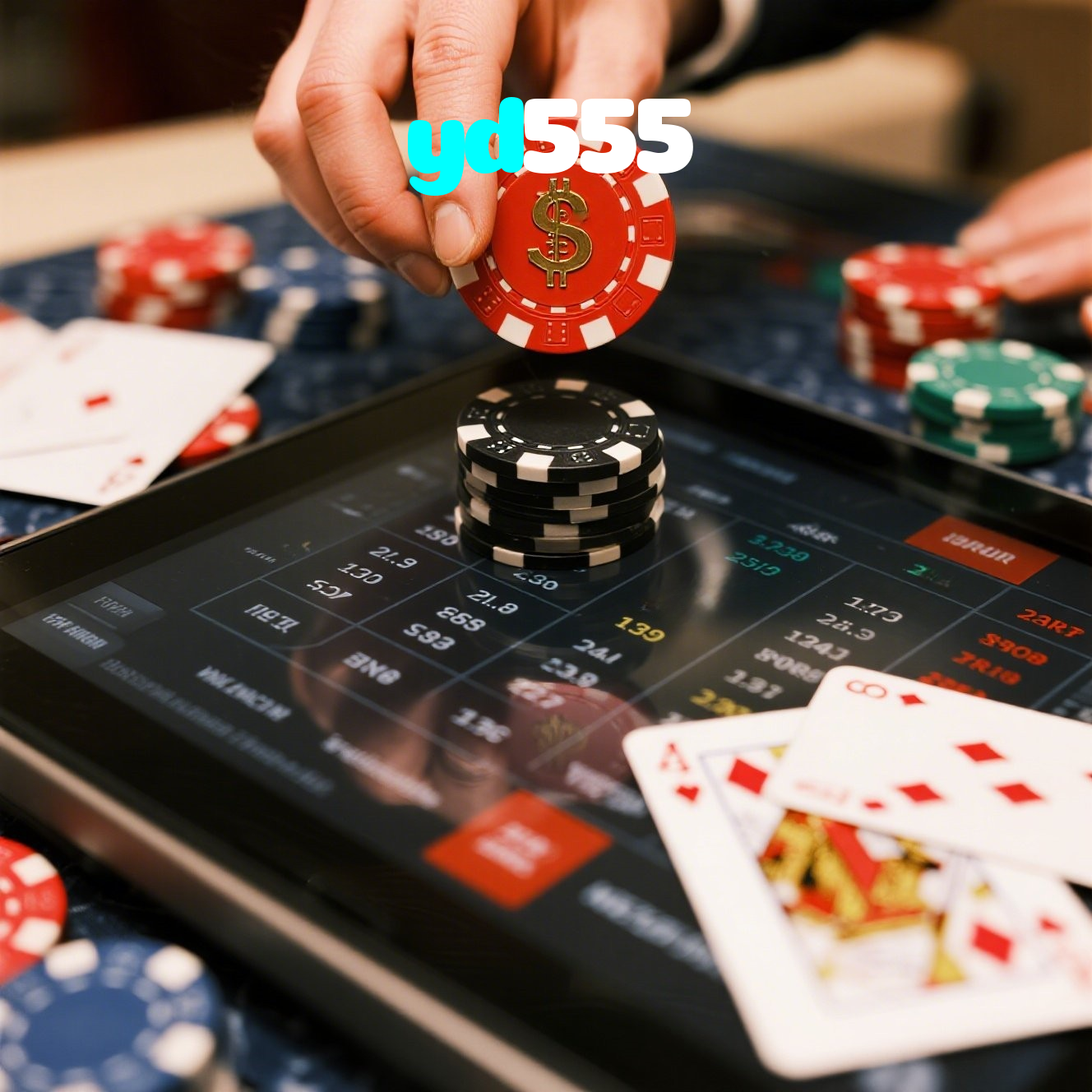 yd555：Mostre sua habilidade nas mesas de poker e vença os adversários!